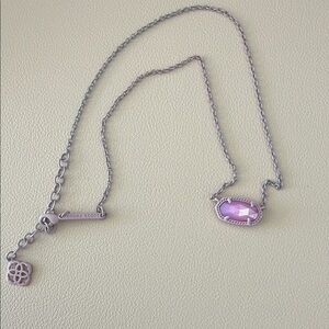 Kendra Scott Lavender Pendant Necklace